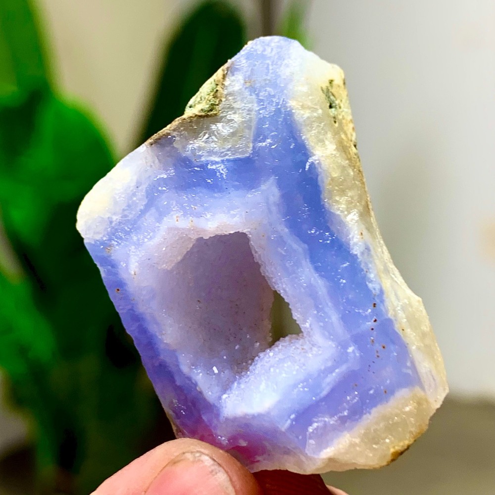 33GNatural Blue striped agate Crystal Chunks piece form Mineral Specimens