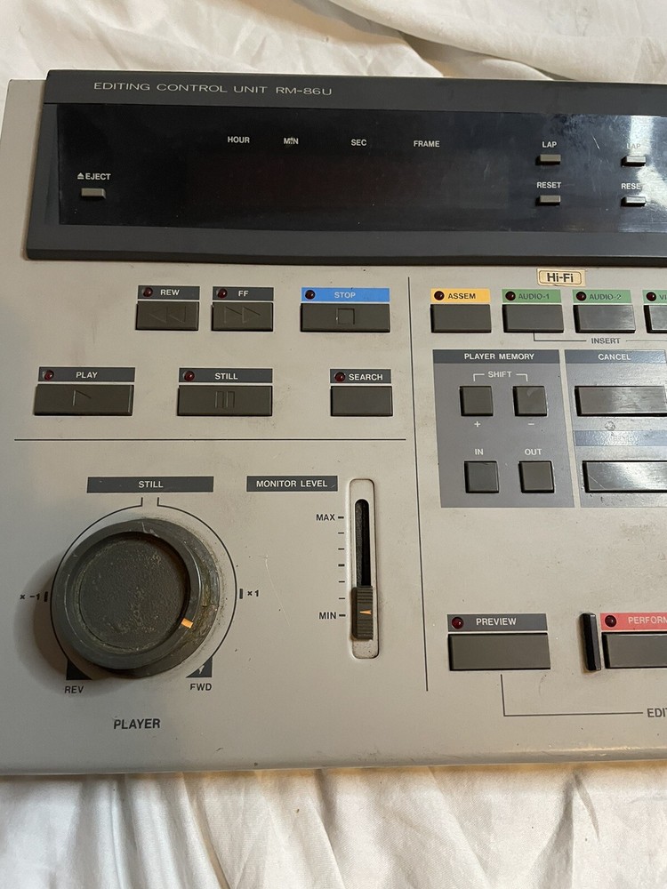 JVC Editing Control Unit RM-86u Tested works See Pics