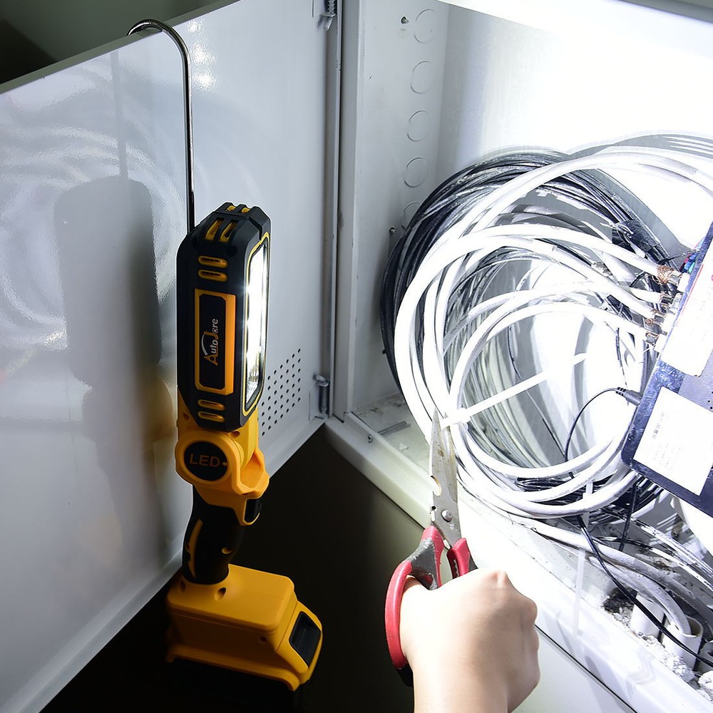 Cordless LED Pivoting Work Light For DeWALT LED 20V 20Volt MAX Flashlight TOOLS