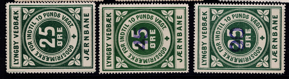 Denmark 1930s Parcel Post Rialway Set Mint Hinged / Hinge Rems - S31688