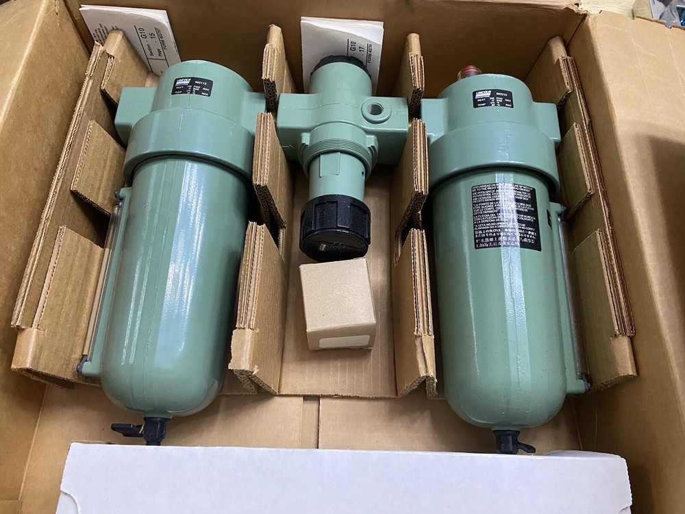 LINCOLN INDUSTRIAL HIGH CAPACITY LUBRICATOR/FILTER/REGULATOR 602012, ………..602017