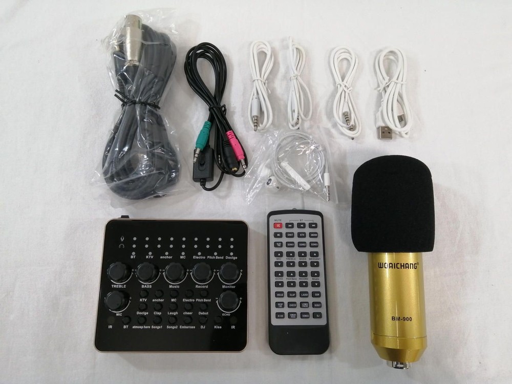 WOAICHANG Junk Condenser Microphone Set BM-900 Used