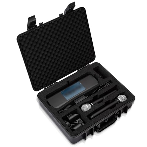 Wireless Mic Case - Hard Shell Case Compatible with Shure