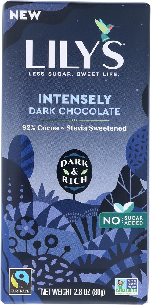 LILYS CHOCOLATE Stevia Sweetened Dark Chocolate