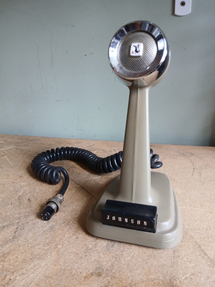 Johnson 4 pin CB microphone cast metal