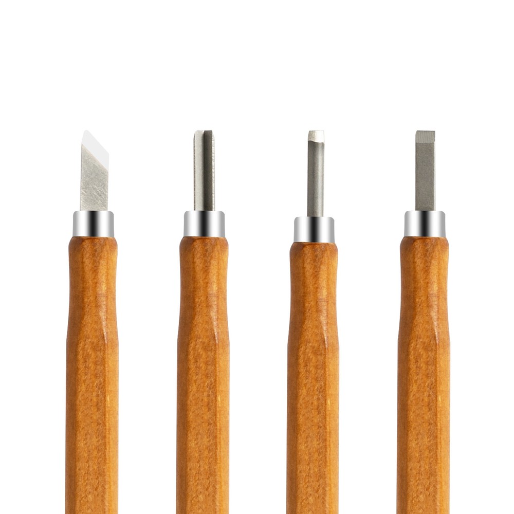 12 Piece Wood Carving Hand Chisel Tool Set Professional Woodworking Gouges Steel