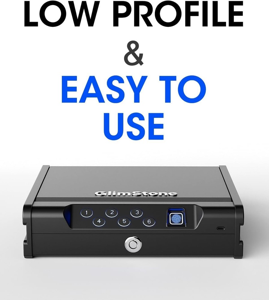 Smart Biometric Handgun Safe - Secure Storage with Quick Fingerprint Access