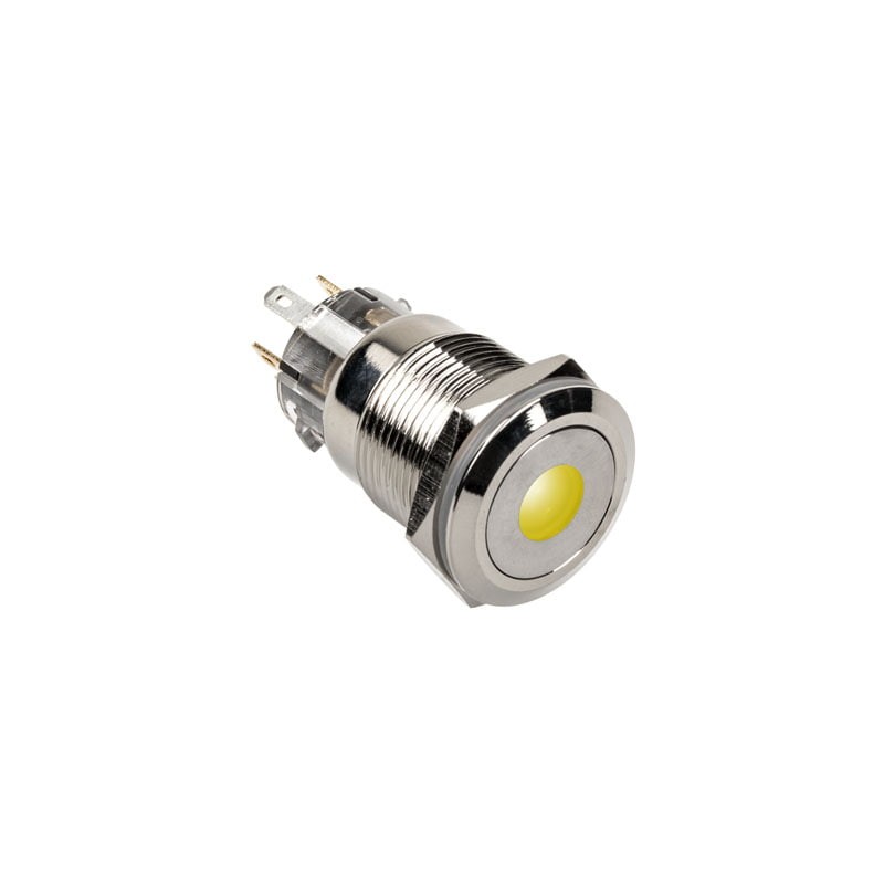 DimasTech Vandalism Switch/Button 19mm Silverline Dot RGB Steel PD210