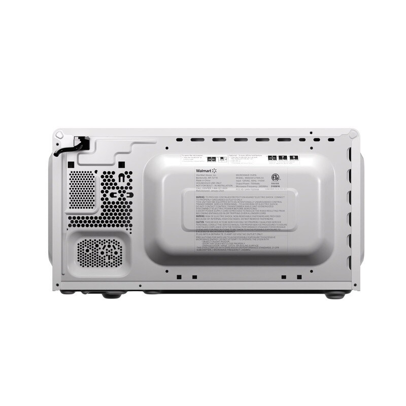 Compact Countertop Microwave Oven 700W LED Display Timer One Touch Lock Durable