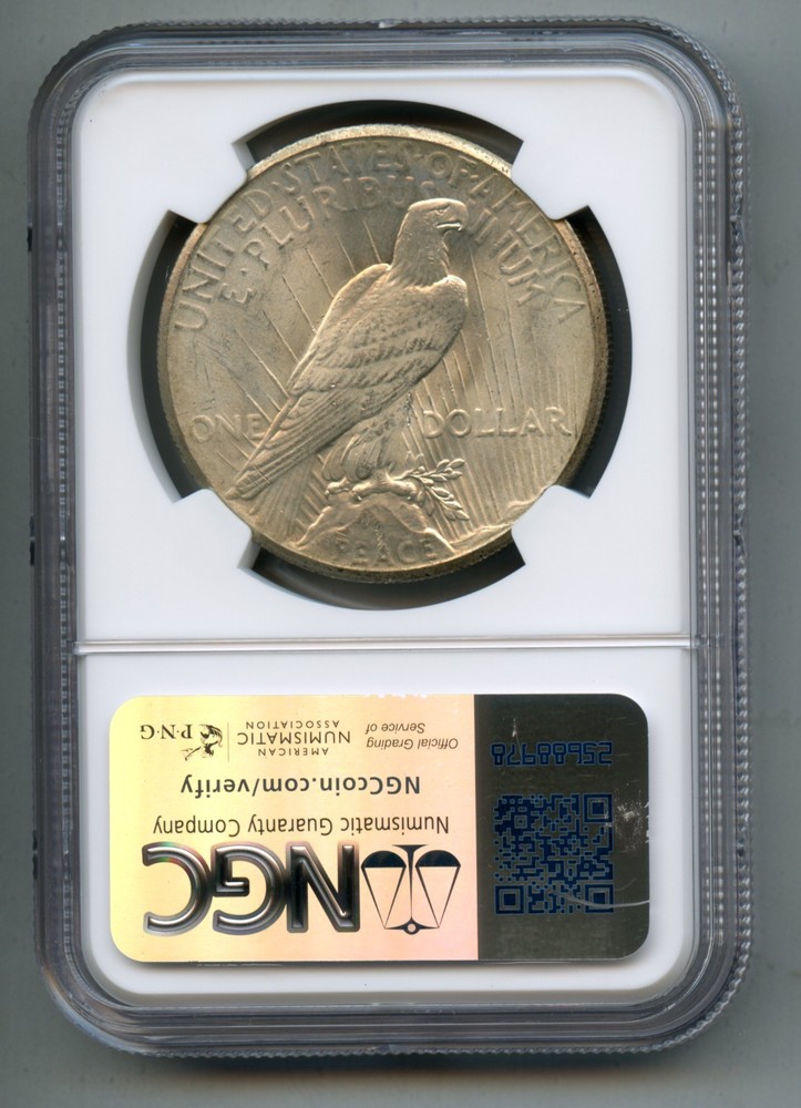 1927 Peace Silver Dollar NGC MS 64