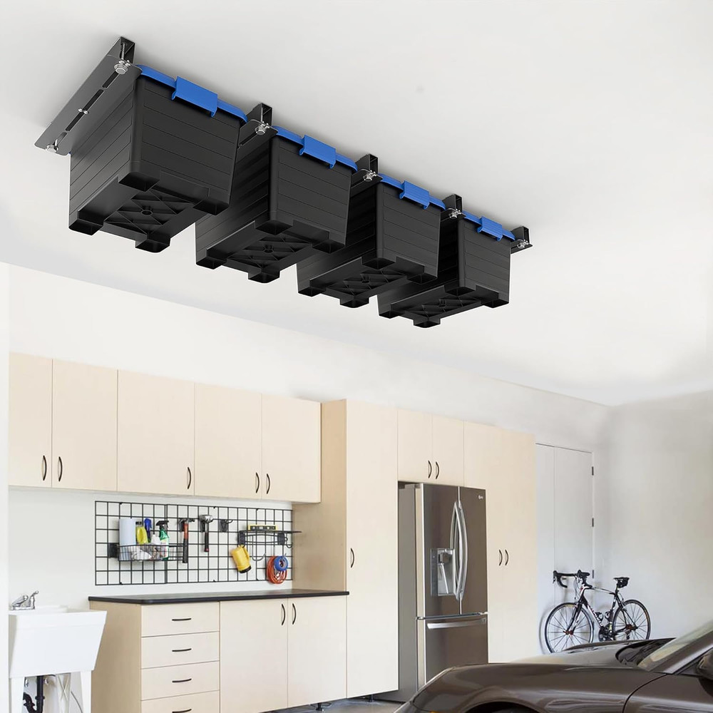 16" Ceiling Storage Rack Heavy Duty Garage Overhead Bin Storage System