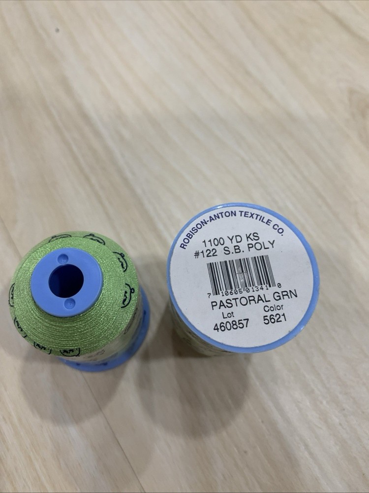 10 Spool of Robison-Anton Embroidery Thread, 1100 yards Polyester