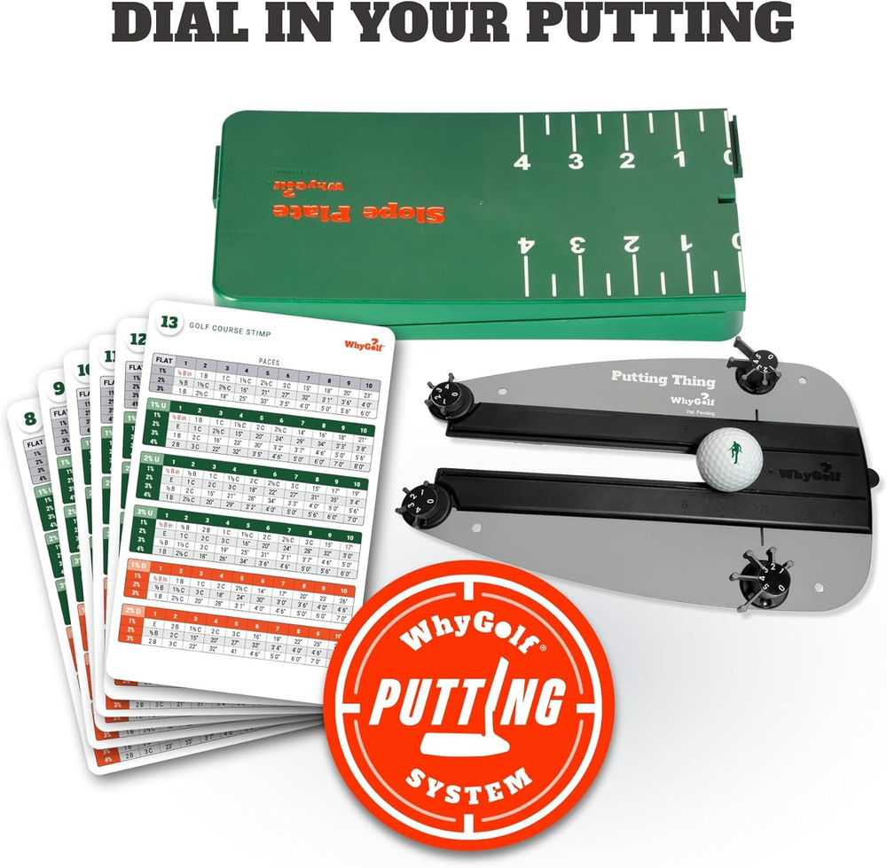 WHYGOLF Putting System & Putting Thing – Golf Training Aid for Stroke, Accuracy