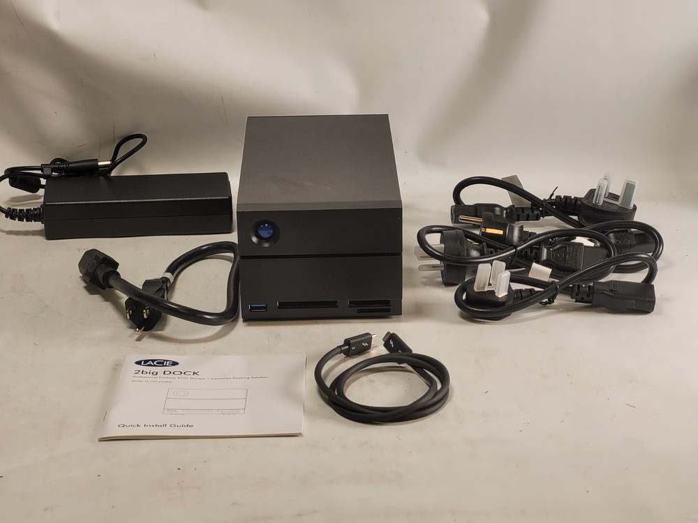 LaCie 2Big Dock 32TB Professional Desktop RAID Storage Docking Solution LRDMU06