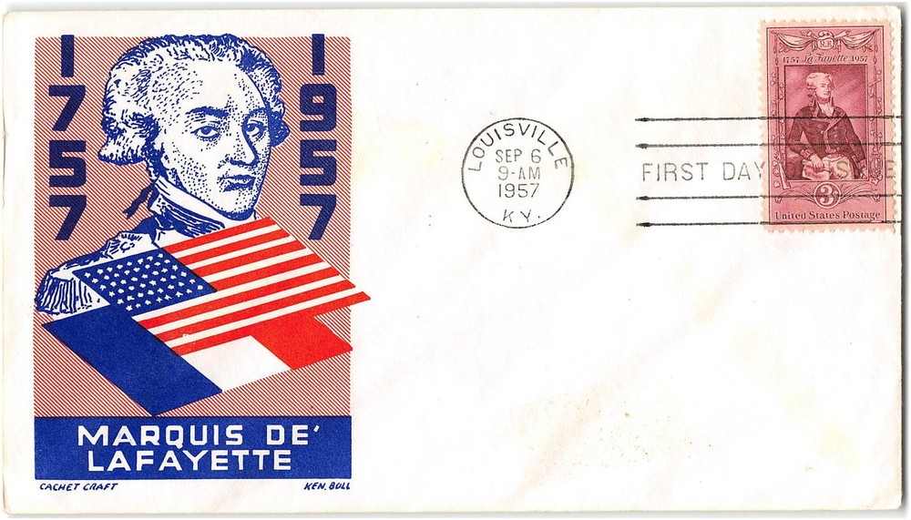 US #1097 First Day Cover (FDC), 1957