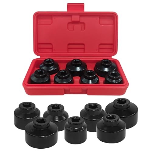 Oil Filter Socket Set Oil Filter Wrench Removal Tool Kit Includes 24mm 7PCS