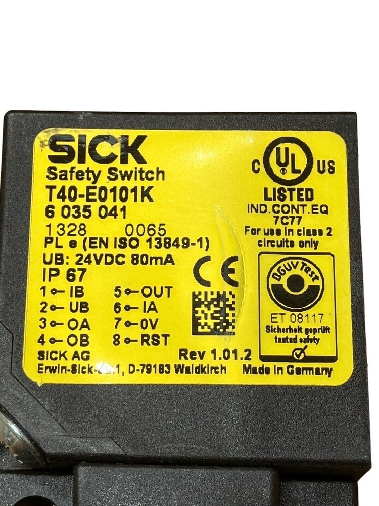 Sick T40-E0101K Safety Switch 6035041