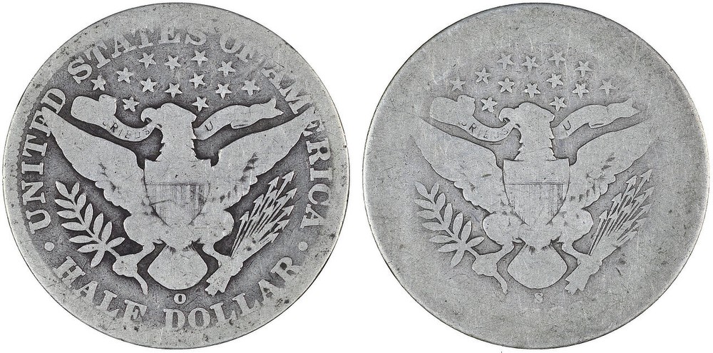 1897-O & S Barber Half Dollar Set - Look AG - Key Dates!