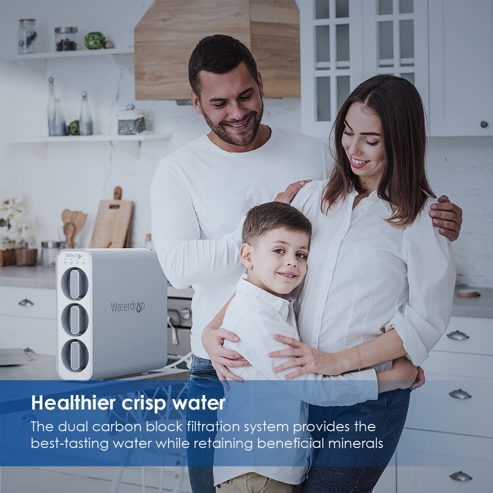 Waterdrop TSC Under Sink Water Filter System,USA Tech,Smart Filter Life Reminder