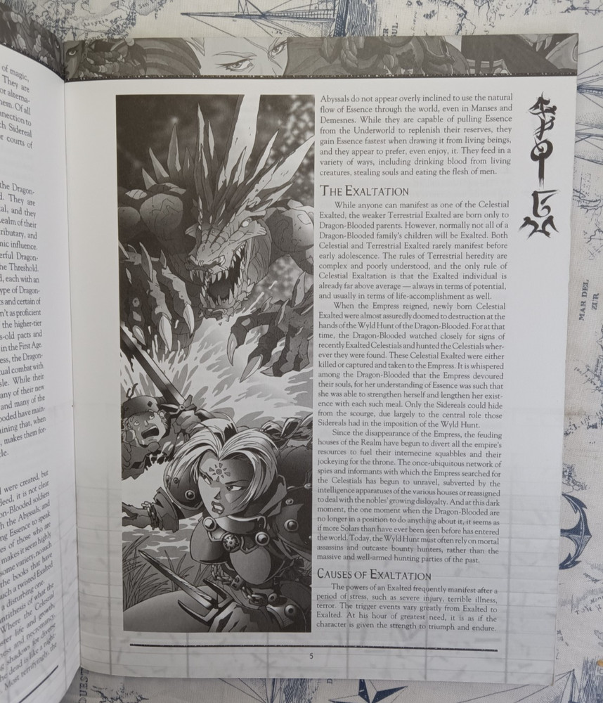 Exalted Free Introductory Kit Book 2001 Paperback White Wolf Game Studio