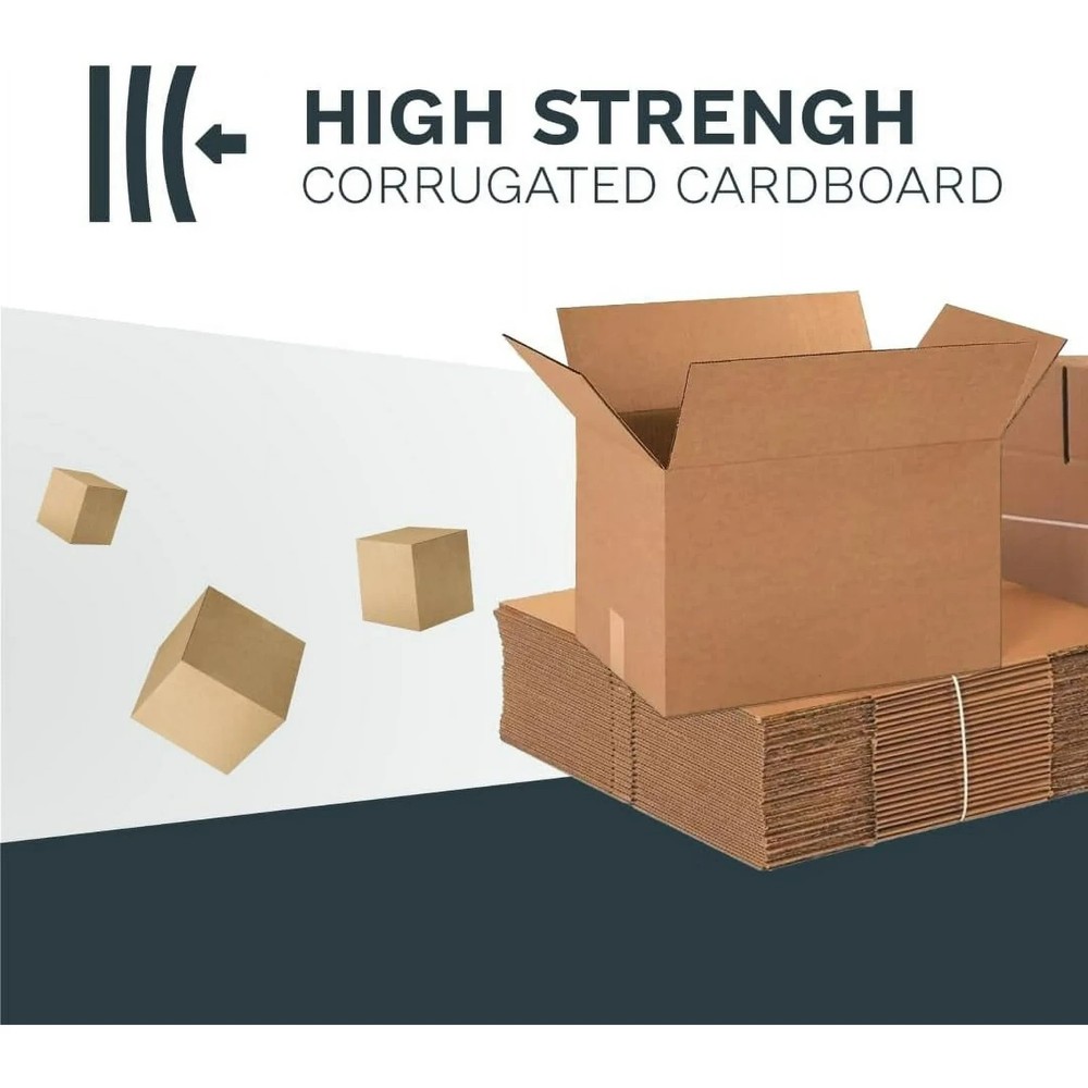 25-Pack Shipping Boxes 7" x 4" x 2" | Corrugated Cardboard Mailing Boxes