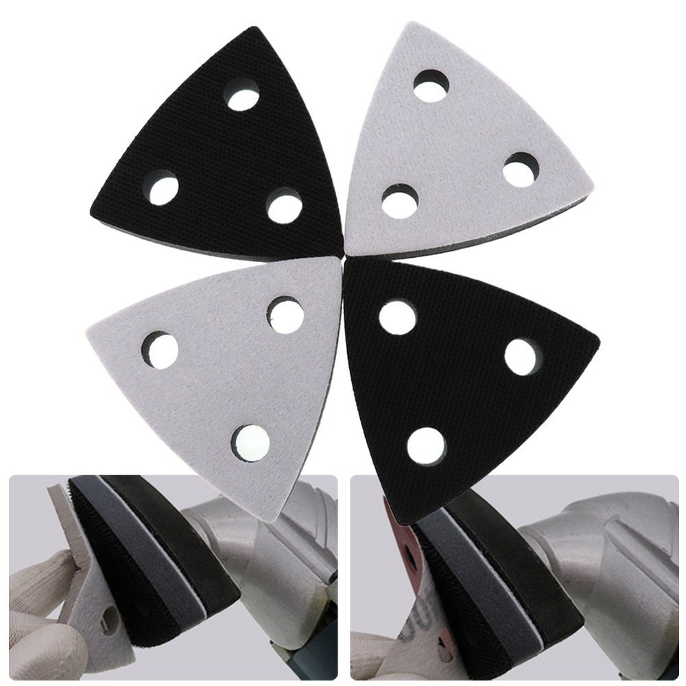Foam Construction Backing Pad Sandpaper Soft Interface Sponge Triangle