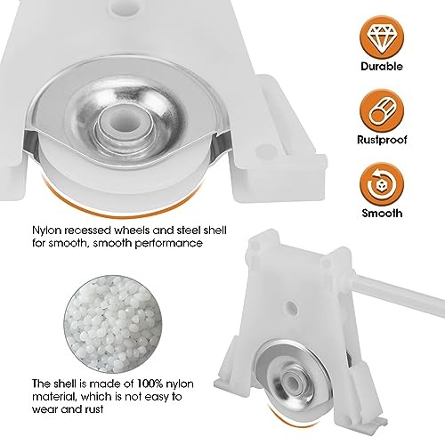 2 Pack Sliding Screen Door Lower Roller Assembly, Compatible with Andersen