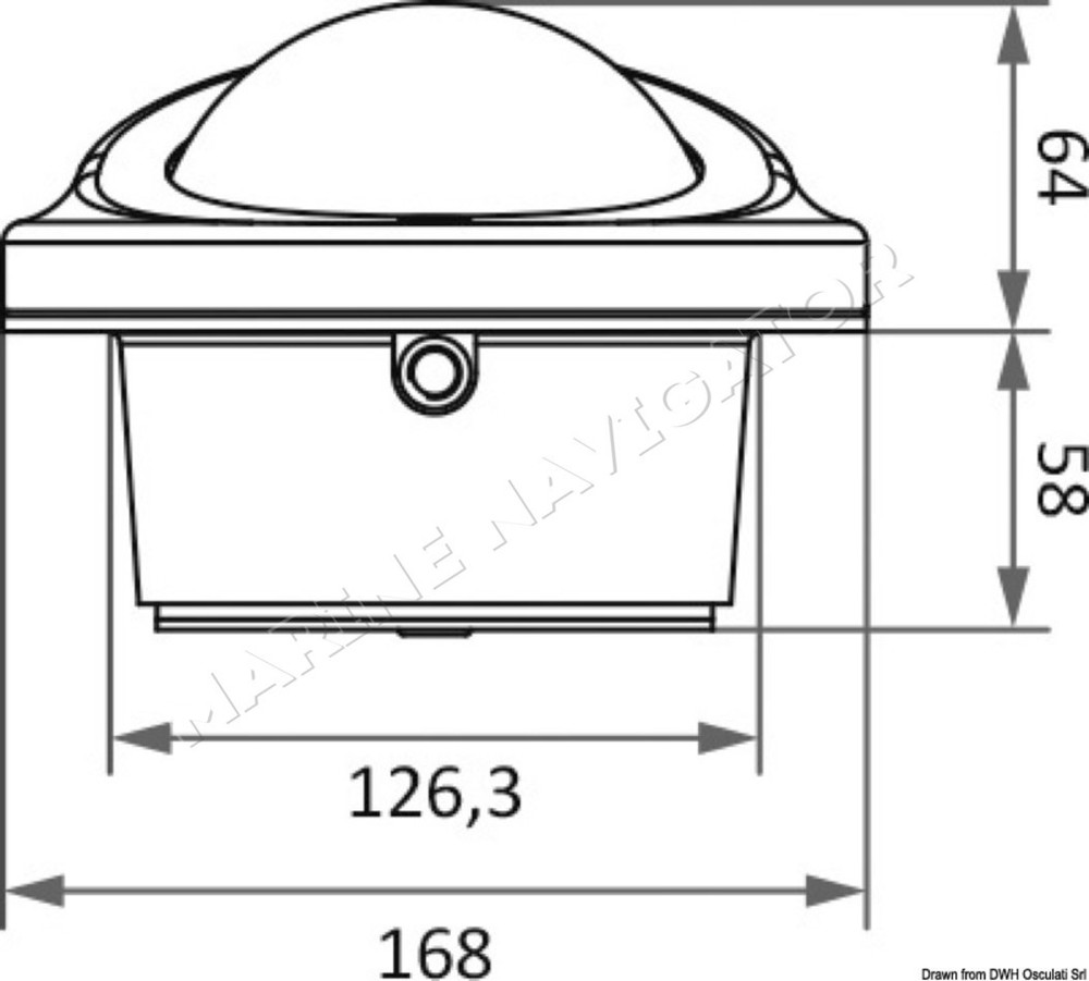 RIVIERA Astra BAS1 4" compass ceiling mounting white black