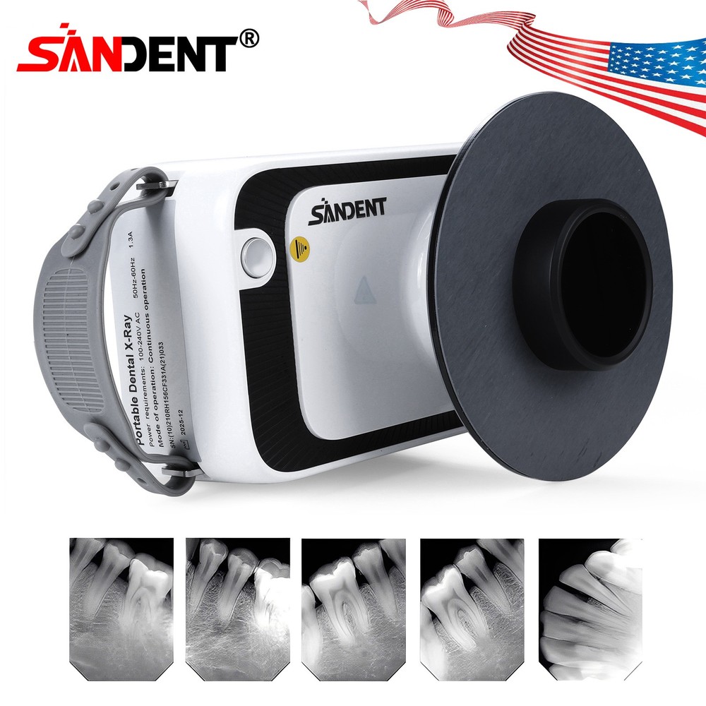Portable Dental X Mobile Ray Machine Digital Unit High Frequency with Shield