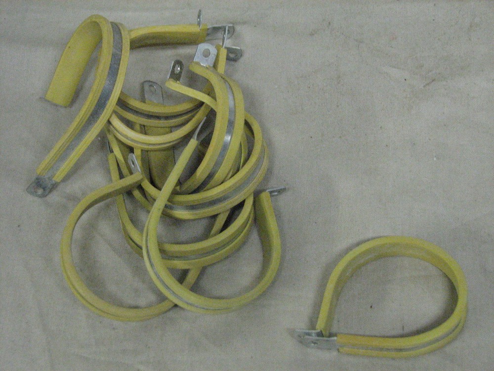 10 loop clamps tie down clips genuine military 2" round