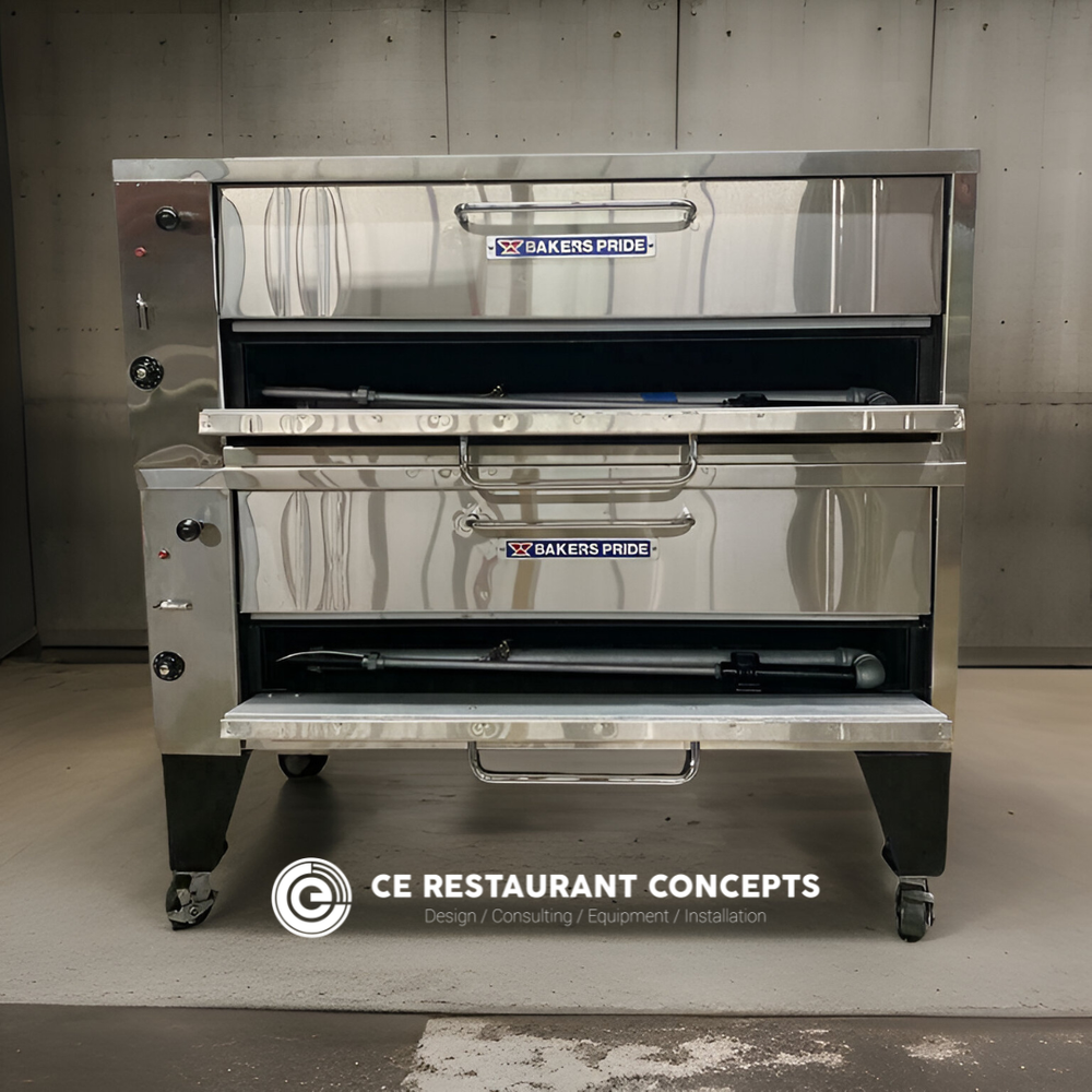 Used Bakers Pride 452 Pizza Oven Double Stack