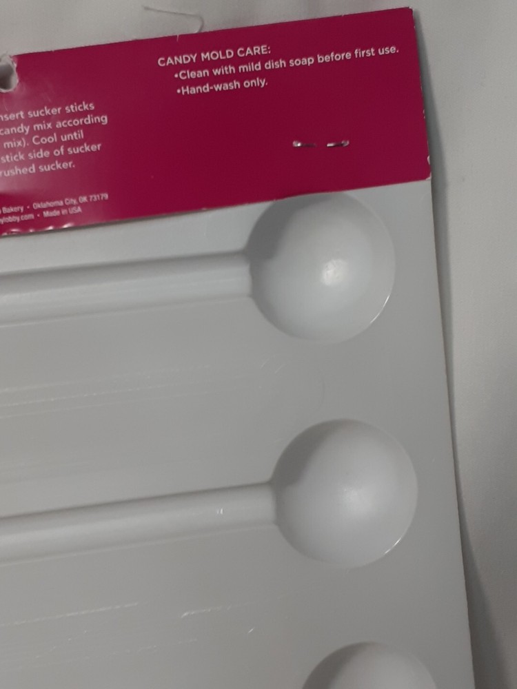 2 Lollipop Candy Sucker Molds, Sphere & Flat, 3d Ball Pops