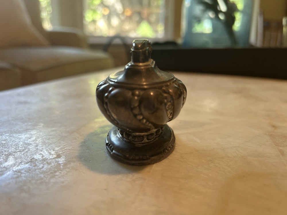 Vintage Ronson Crown Cigarette Table Lighter Silver Plated Gorgeous PROP