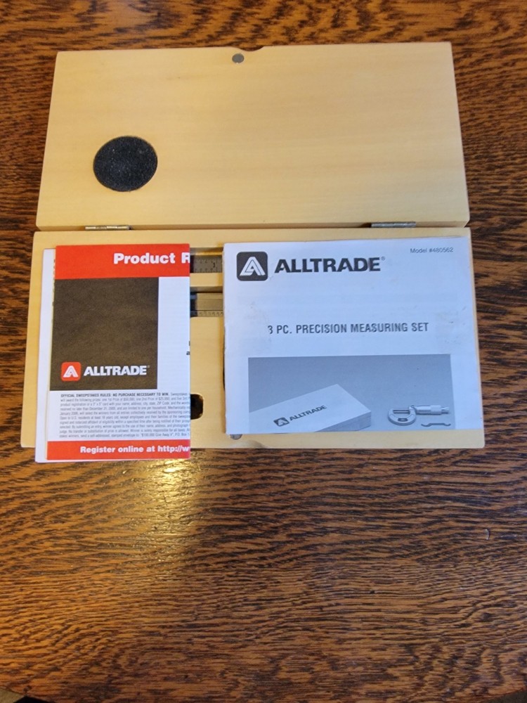 Alltrade micrometer dial caliper tool set