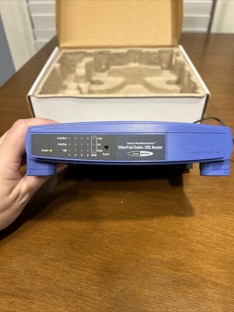 Linksys EtherFast 4-Port Cable/Dsl Wired Router BEFSR41 Ver.2