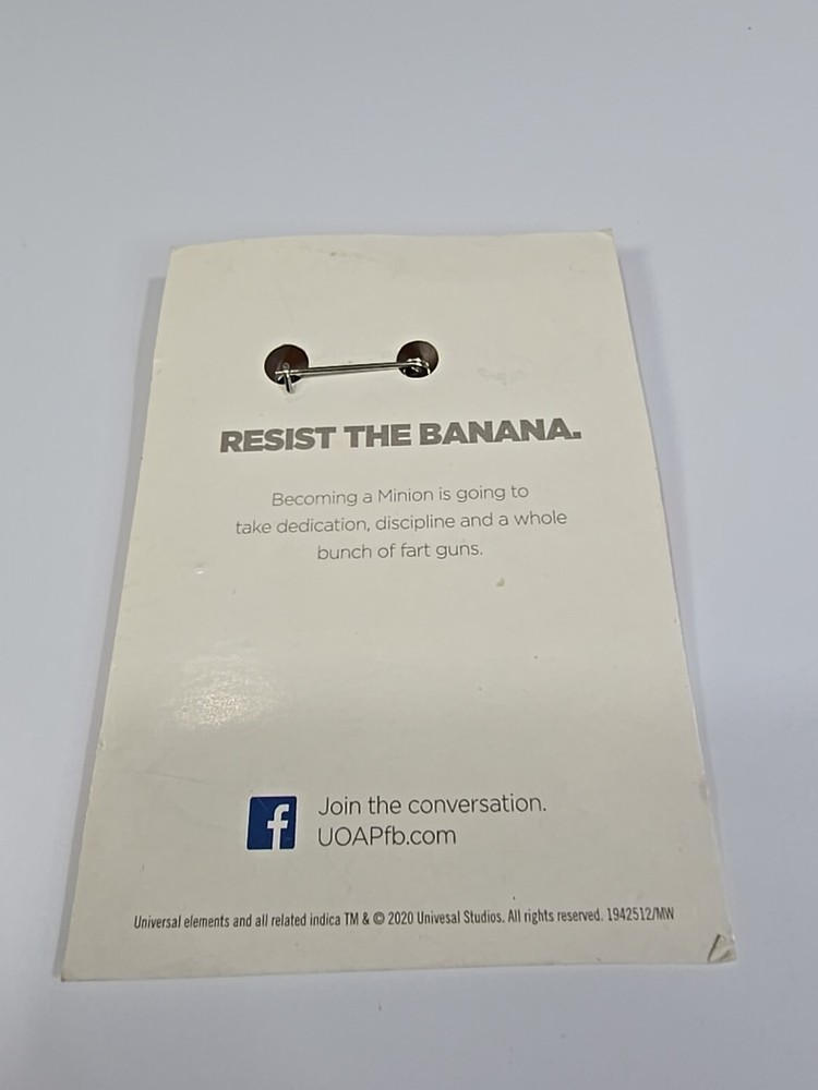 Resist The Banana Button Pin 1.25"