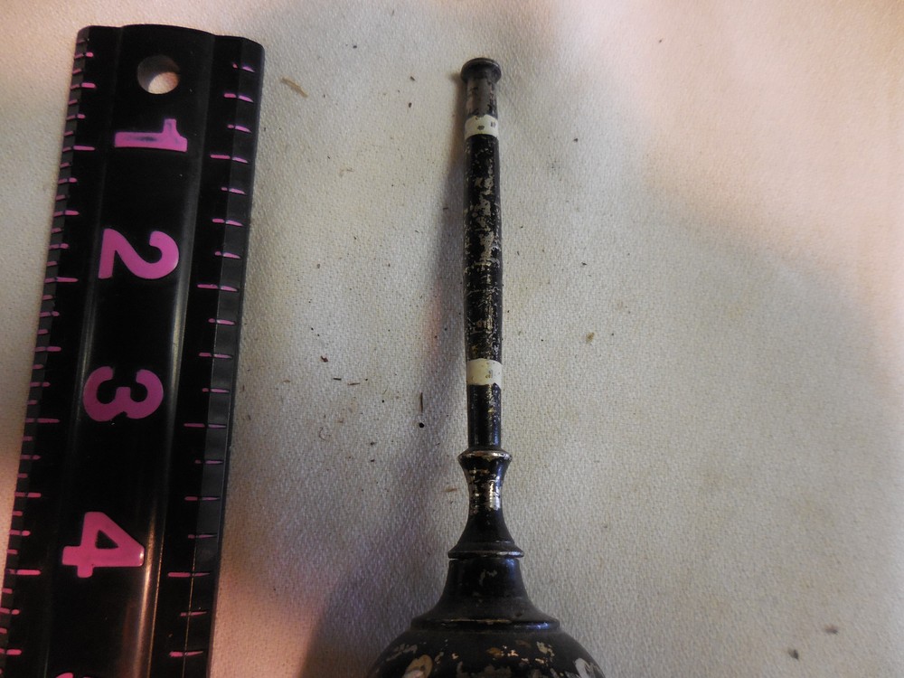 Vintage Large School Bell METAL Handle