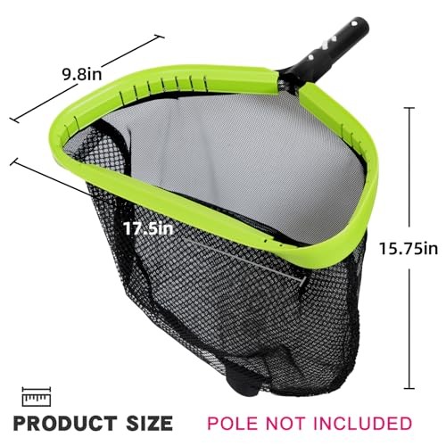 Pool Net,Professional Swimming Pool Leaf 17.5" Double Layer Regular Mesh