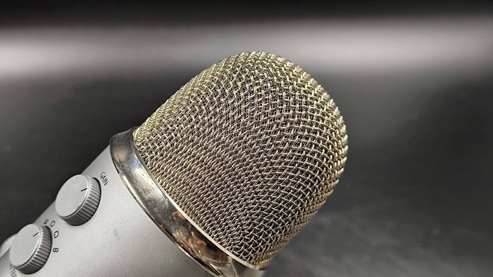 Blue Yeti Microphone Used Working Silver