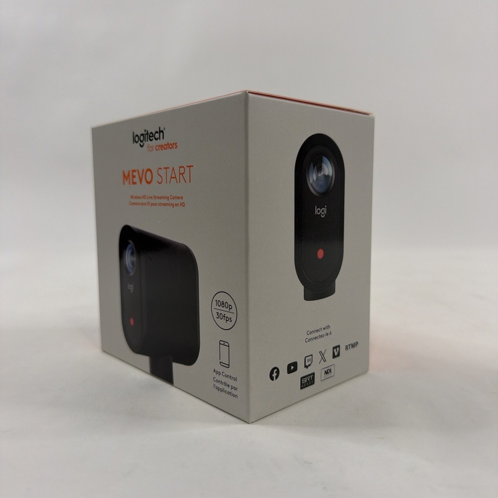 Logitech Mevo Start Webcam 12 Megapixel Black USB Type C 1 Pack 961000498