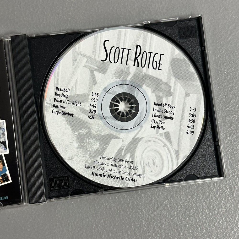 scott rotge band cd signed autographed rare