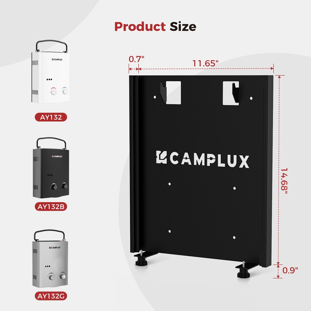 CAMPLUX Quick-Release Mounting Bracket for AY132 Portable Water Heater Wall Moun