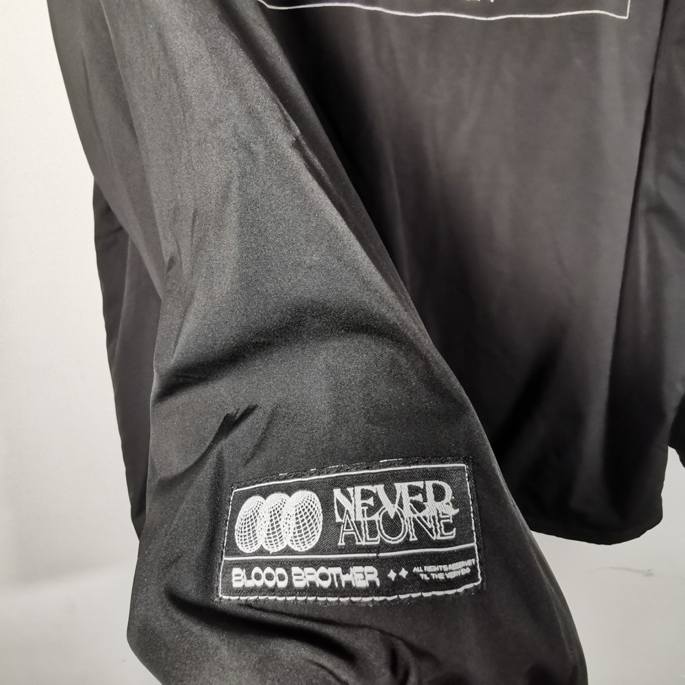 Blood Brother Jacket Black size Medium (est) Never Walk Alone Triple Globe