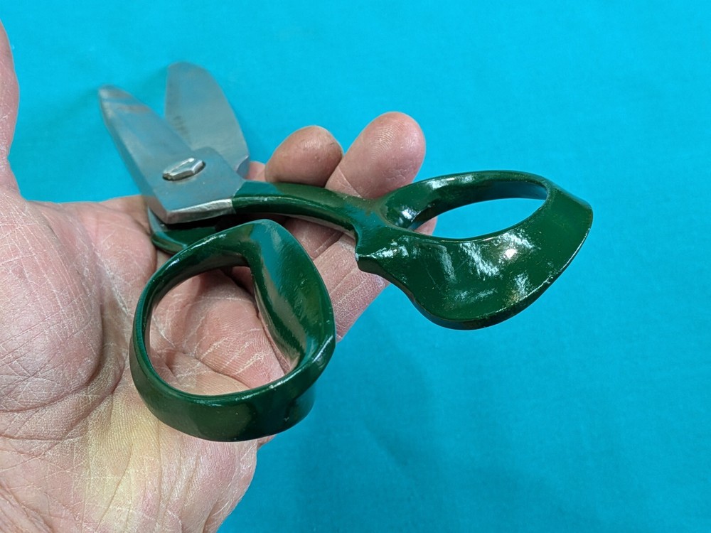Unknown 12" Heavy Duty Scissors/Shears w/ Fresh Paint and Sharpening