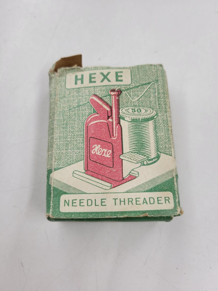 Vintage Hexe Needle Threader with Original Box West Germany