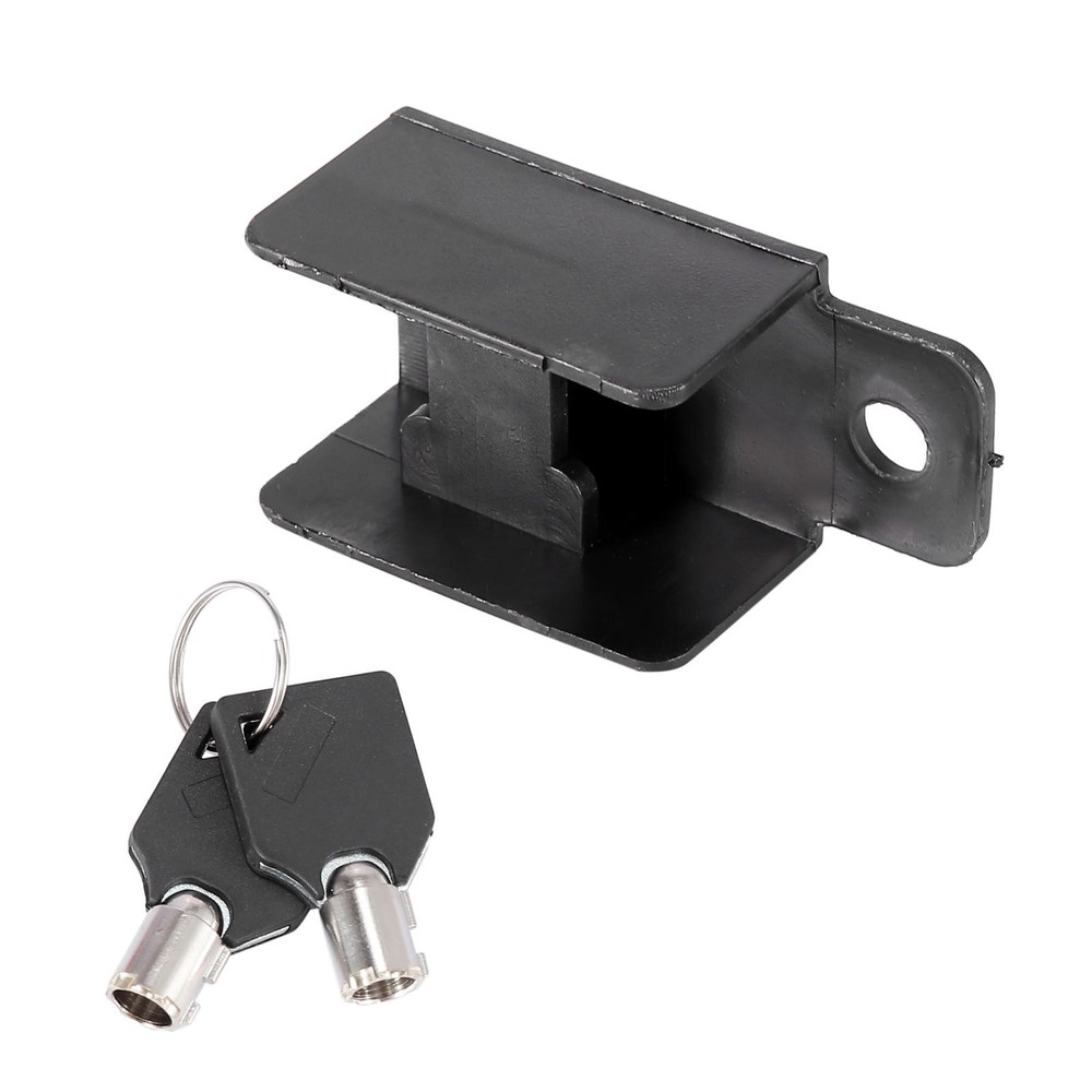 Universal Motorcycle Disc Brake Lock Black with Red Rope Set