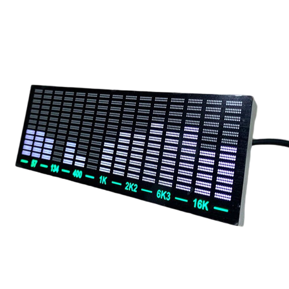 15-Segment White LED Bar Display Audio Level Indicator Music Spectrum VU Meter