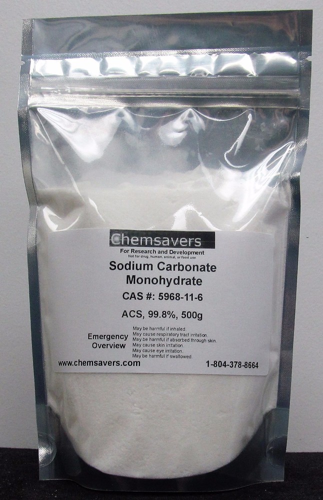 Sodium Carbonate Monohydrate, ACS, 99.8%, 500g