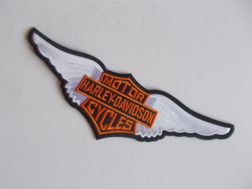 Large~Harley-Davidson~Wings~Patch~Emblem~12"~Biker~Motorcycle~Accessory