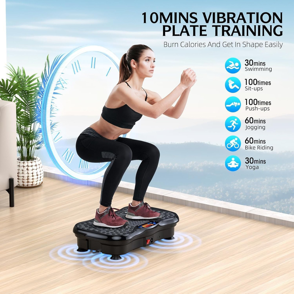 Vibration Plate Exercise Machine, Lymphatic Drainage Machine for Weight Loss, Ly